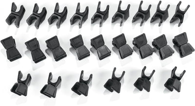 Clips giratorios color negro