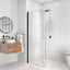 Panel ducha cristal 34x74pulg sin marco vidrio templado