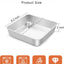 Molde cuadrado acero inox 8x8pulg para hornear lasaña y brownie