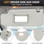 Visera solar gris izquierda Chevy Sonic 12-19