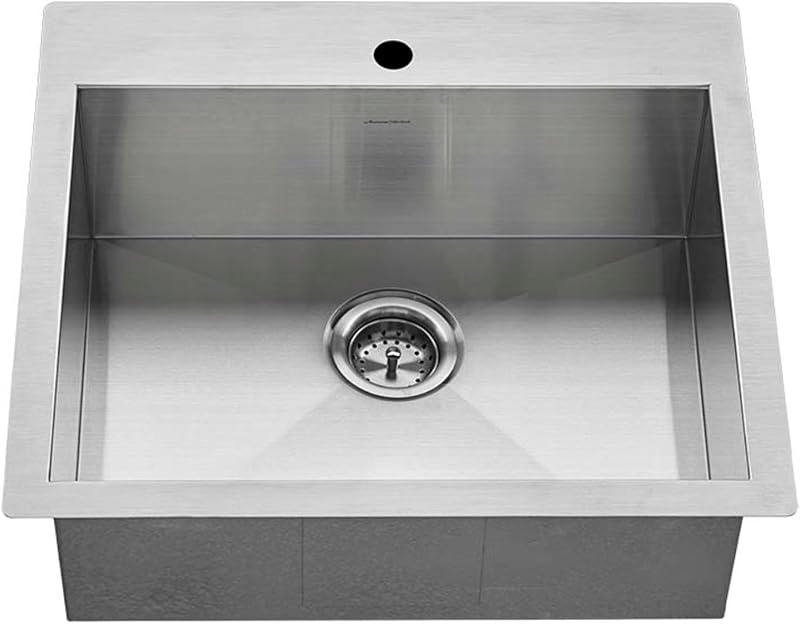 Tazón individual acero inox 25x22 con rejilla y drenaje