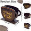 Taza café madera servilletero mesa cocina dispensador pañuelos