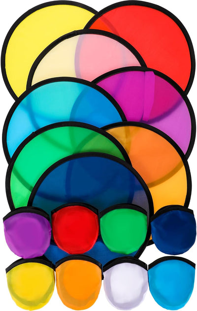 Discos voladores plegables con ventilador 9.8pulg para playa