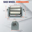 2 Ruedas deslizantes remolque acero 2"