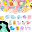 100 Mini Figuras Resina Luminosas para Muñecas