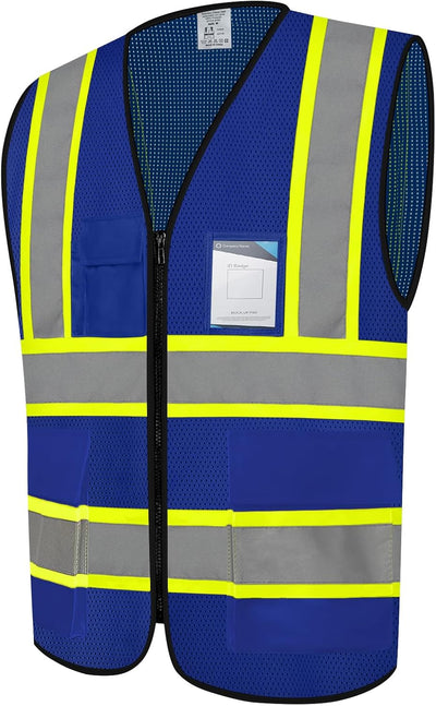 Chaleco seguridad Hi Vis con malla transpirable 5 bolsillos XL