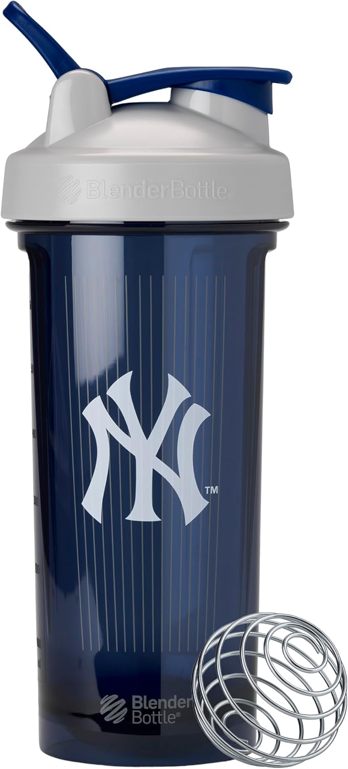 Bote Shaker Pro Series 28oz gris/azul New York Yankees