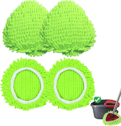 Set 4 almohadillas microfibra compatibles mopa O-Cedar Easywring