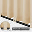 Cortinas patio pestaña desmontable 110x120pulg color be