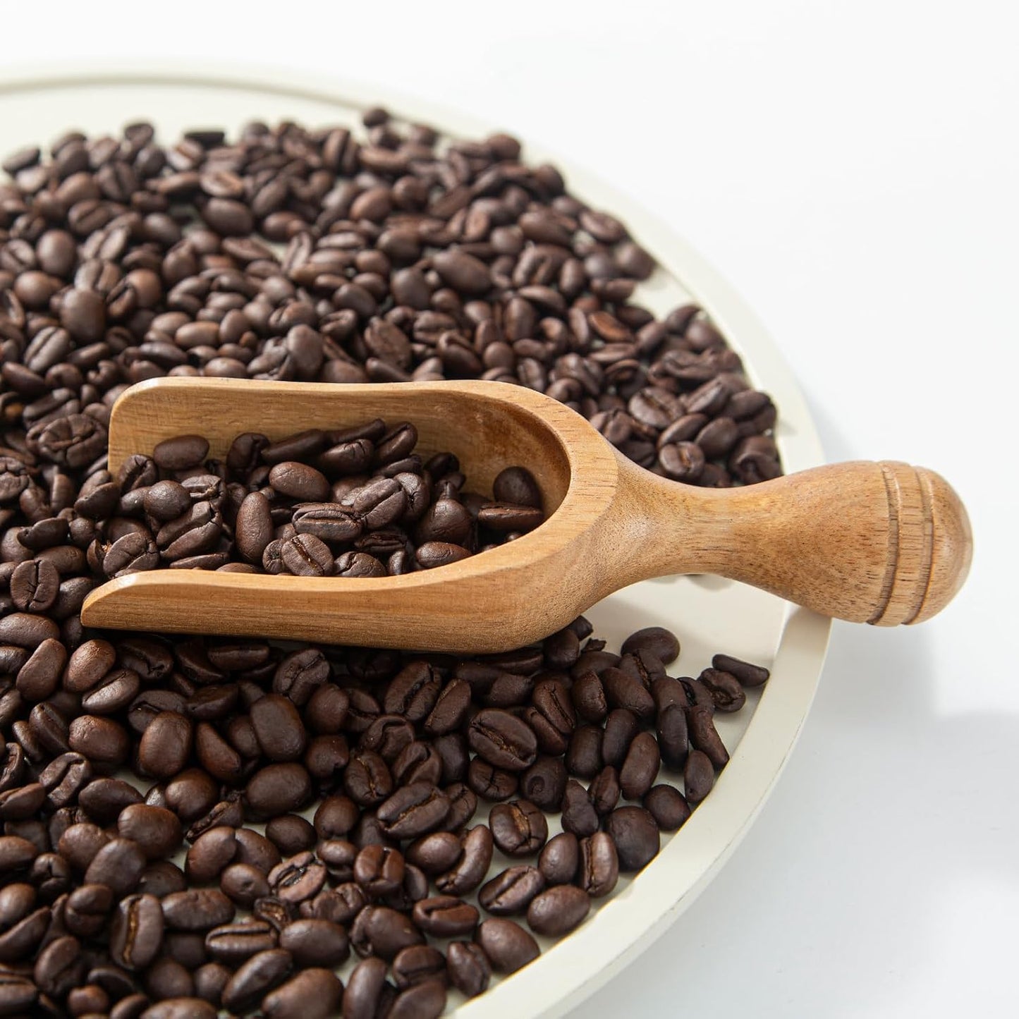 Cucharas madera acacia 5.9pulg para café y té