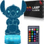 Luz nocturna 3D regulable para niñas con 16 colores LED
