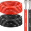 Cable silicona 20 ft rojo y negro 8AWG cobre estañado auto
