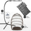 Silla colgante mimbre para interiores y exteriores 350lb