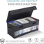 Cajas almacenamiento CD 14x5.9x5.3" con tapas 2 Pzas