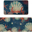 2 Tapetes cocina verano conchas mar y estrella 17x29 y 17x47