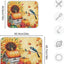 Tapete escurridor cocina microfibra otoño girasoles