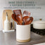 Set 6 Pzas Utensilios Teca Natural Antiadherente Cocina