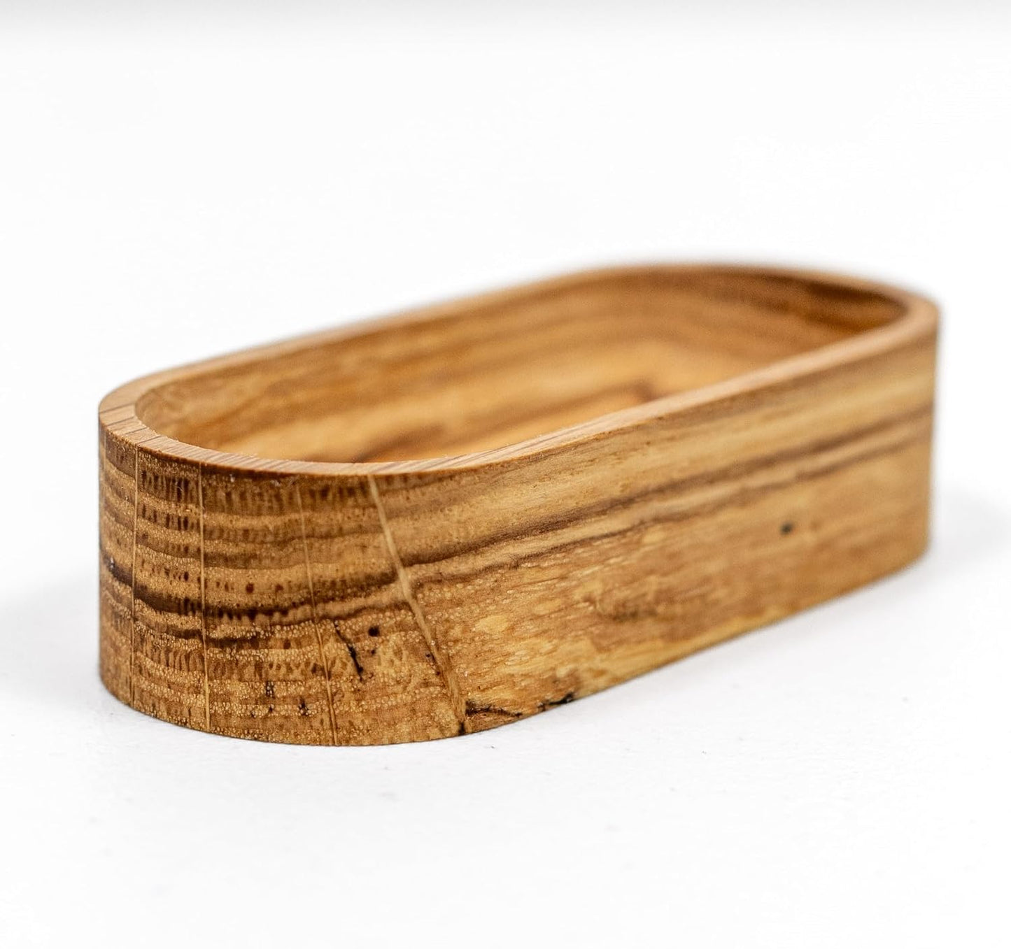 Bandeja soporte joyería roble para anillos collares aretes