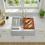 Fregadero acero inox 304 28" con accesorios