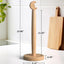 Soporte toallas papel madera encimera base antiderrap