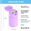 Tarro alimento acero inox 16oz con cuchara plegable morado