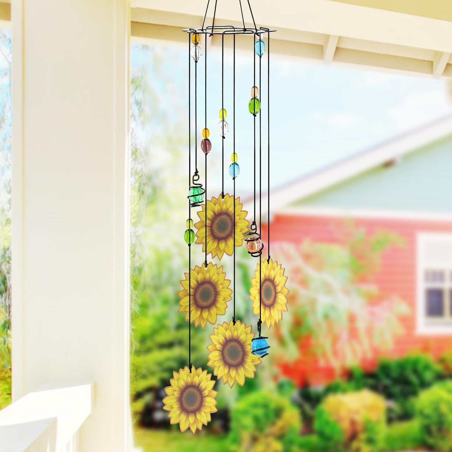 Campanillas de girasol para exteriores decoración jardín