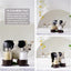 Set salero pimienta vaca vidrio con soporte