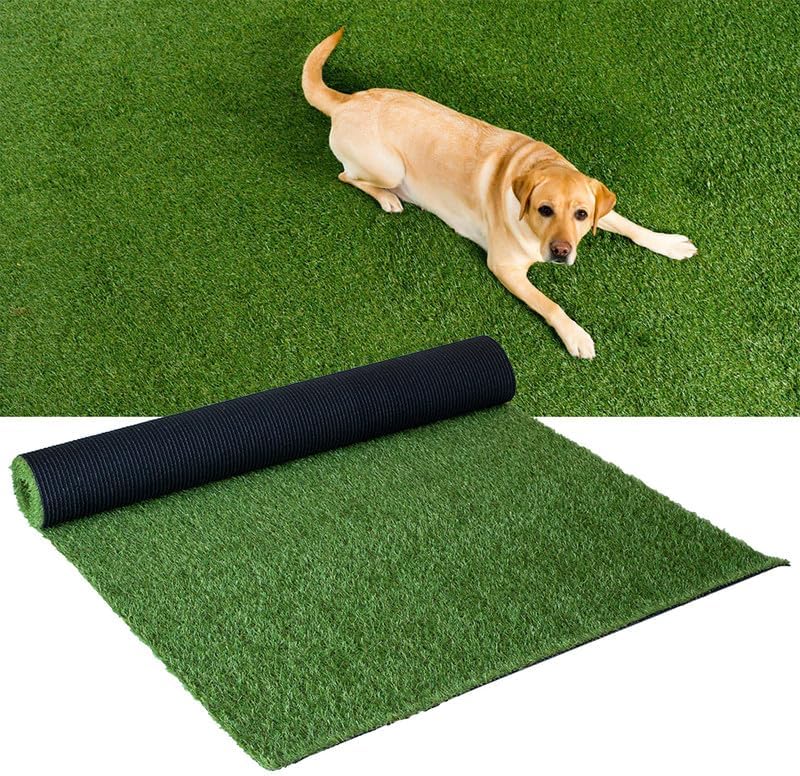 Alfombra césped artificial 4x6ft interiores exteriores