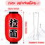 Farol seda roja 14pulg tradicional colgante juego 4