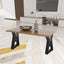 Patas mesa centro metal 16" forma diamante 2pzas