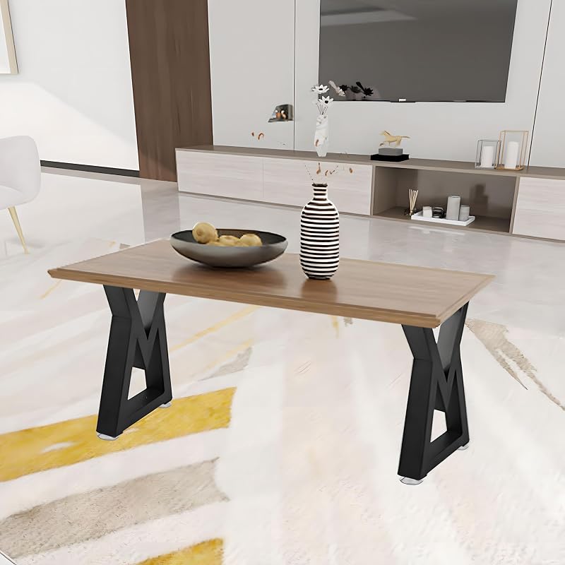 Patas mesa centro metal 16" forma diamante 2pzas