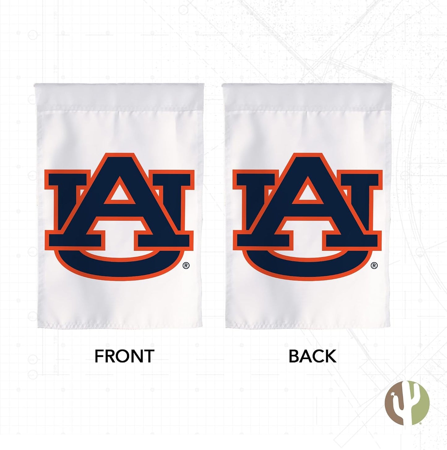 Bandera jardín Auburn Tigers War Eagle 100% poliéster
