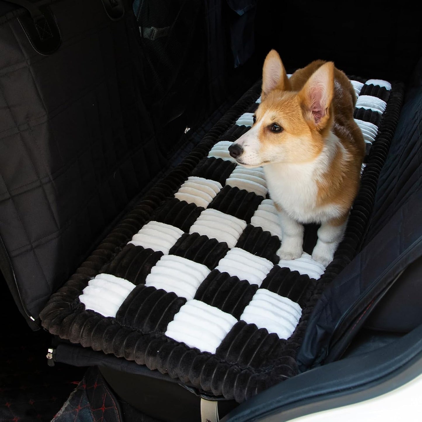 Alfombrilla asiento trasero perro auto antiderrap lavable