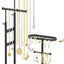 Soporte giratorio ajustable para collares y aretes negro