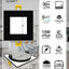6 Luces LED Empotrables Cuadradas 6pulg Negro
