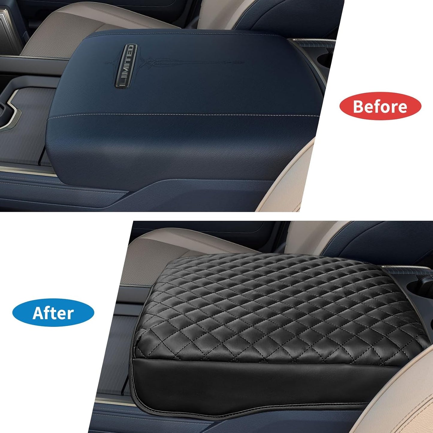 Funda consola central Dodge Ram 19-26 tapa reposabrazos