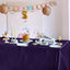 Mantel satén morado 54x54pulg cuadrado brillante para comedor