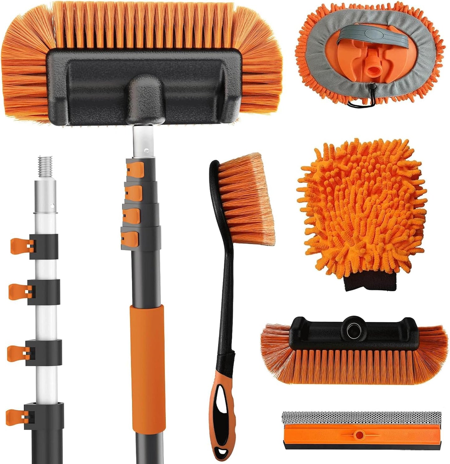 Cepillo coche 18ft mango largo trapeador microfibra 3-12ft