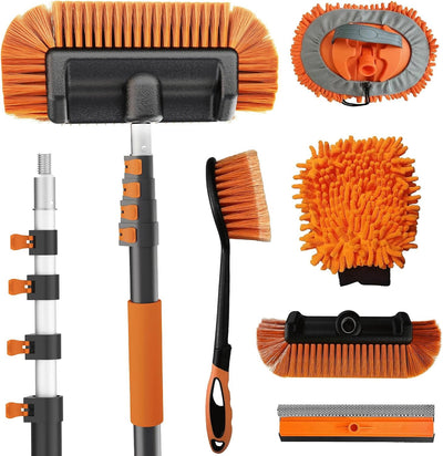 Cepillo coche 18ft mango largo trapeador microfibra 3-12ft