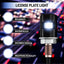 Luz placa matrícula LED 12V impermeable para moto