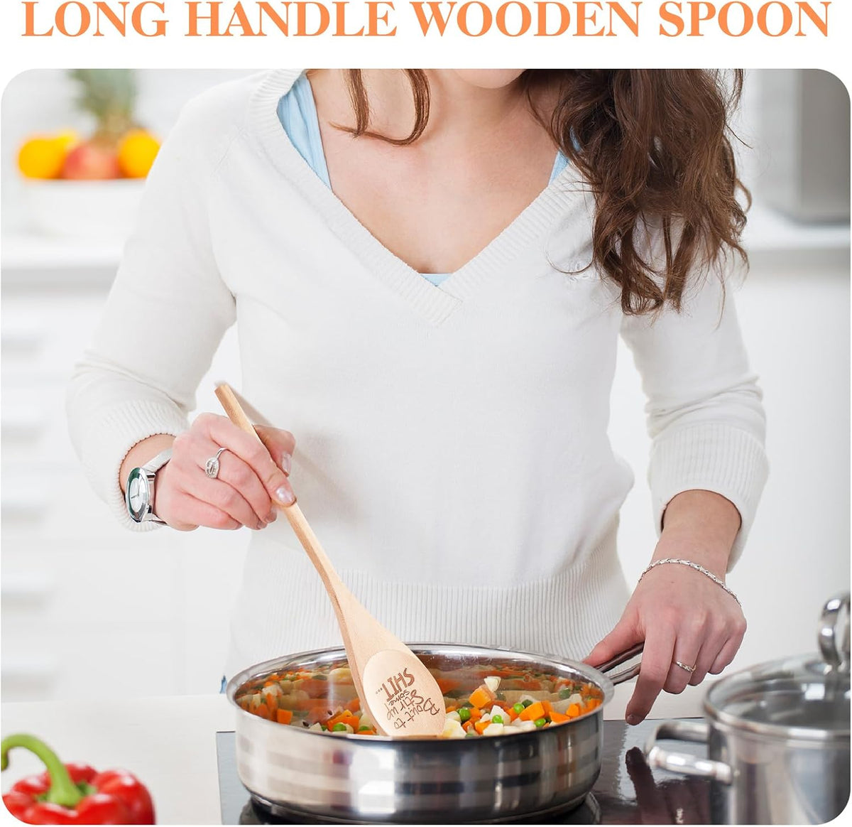 Cucharas madera grabadas con láser para hogar y cocina