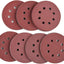 Discos lijado 5pulg 8 agujeros 40-400 granos paquete 105