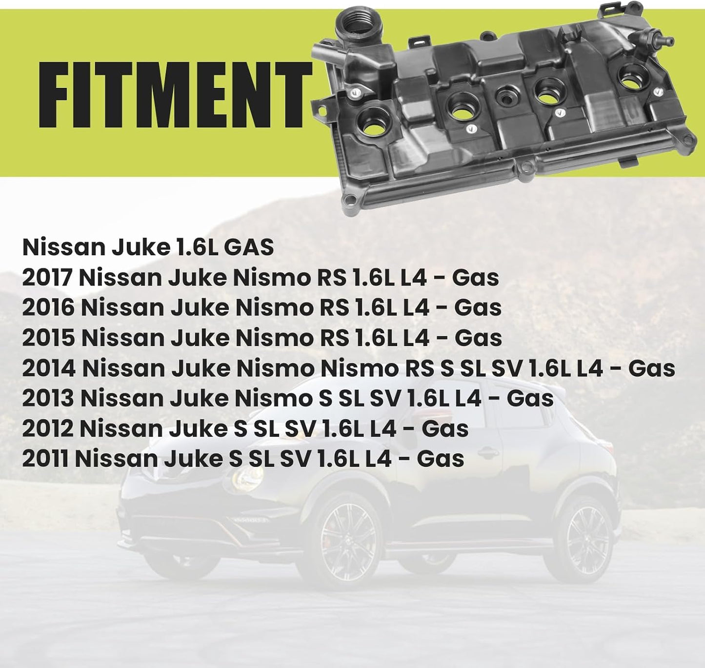 Cubierta válvula motor Nissan 1.6L L4 13264-1KC1A Juke