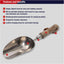 Cuchara acero inox 12.8x3.5pulg color azul