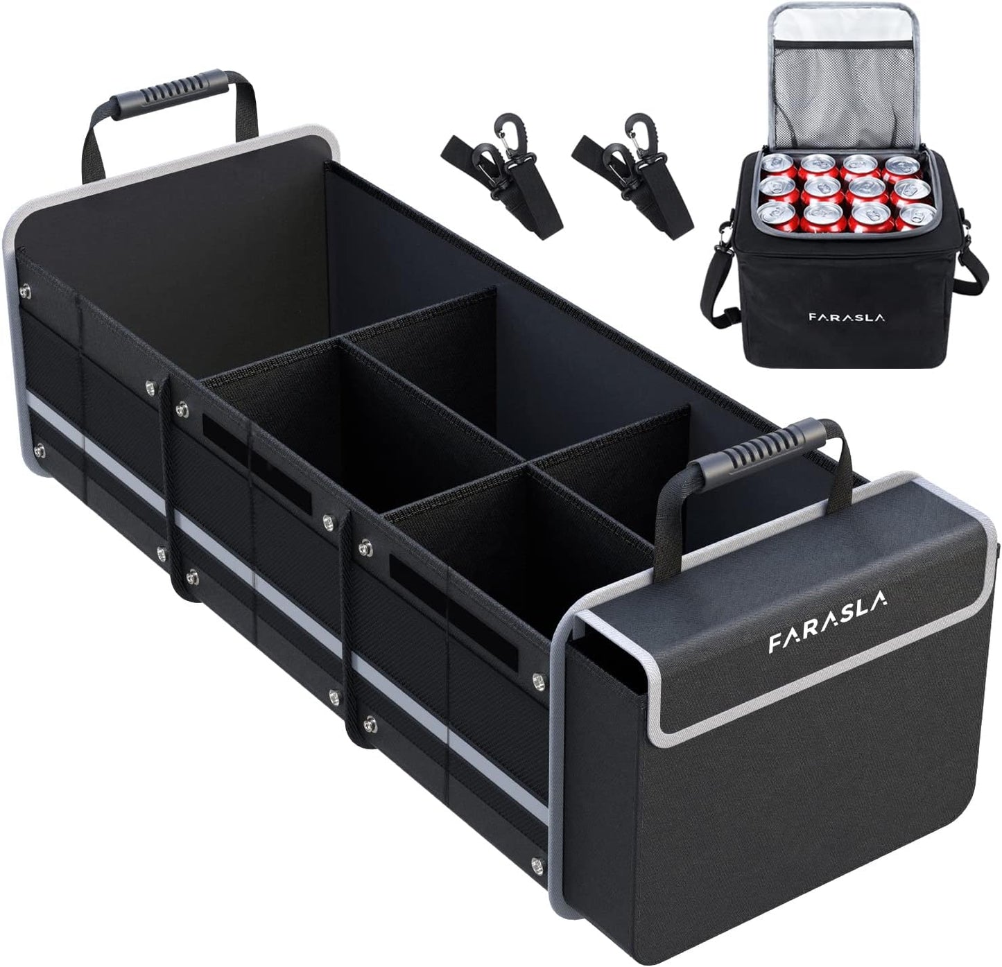 Organiz. maletero impermeable con bolsa térmica plegable