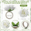 Servilletero floral peonía decoración mesa bodas cumpleaños
