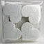 Set 100 pétalos flores reciclados corazones grandes blanco
