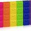 24 Cubos Almacenamiento Plegables 11" Tela Multicolor