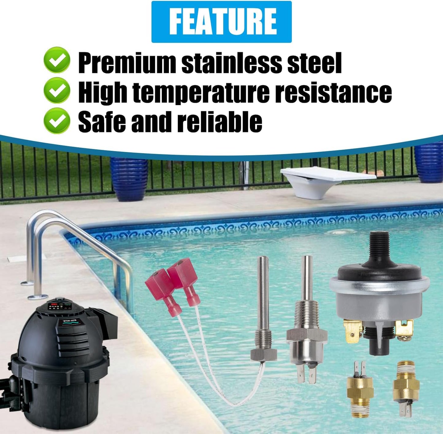Kit reparación calentador piscina Pentair 42002-0024S