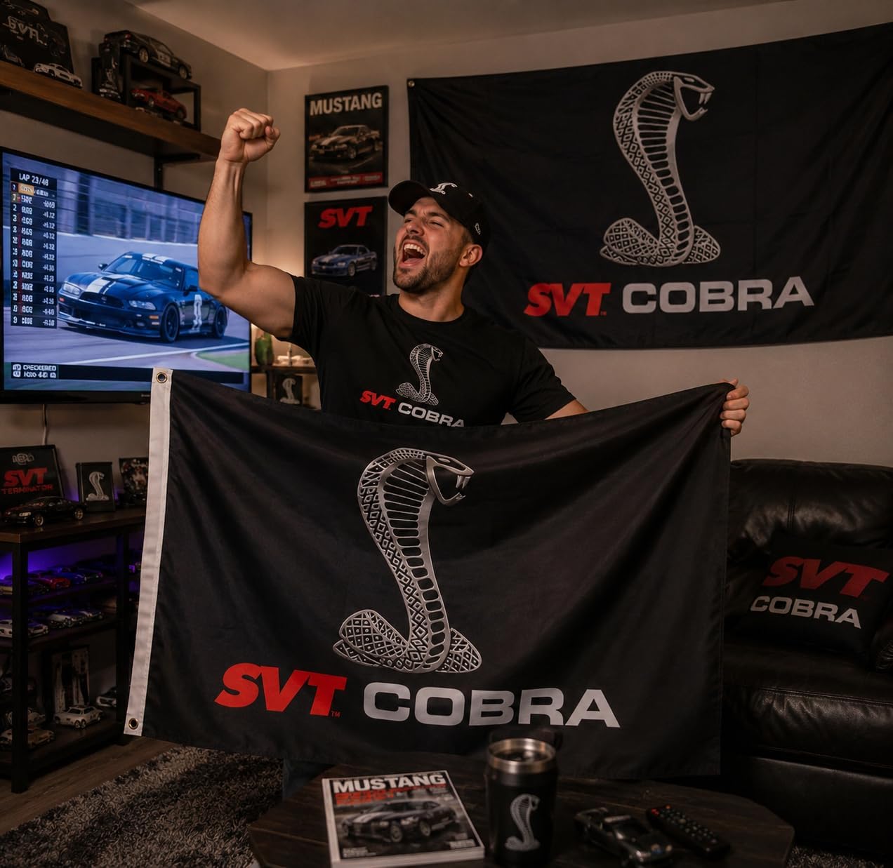 Bandera 3x5ft para cueva hombre 2 ojales